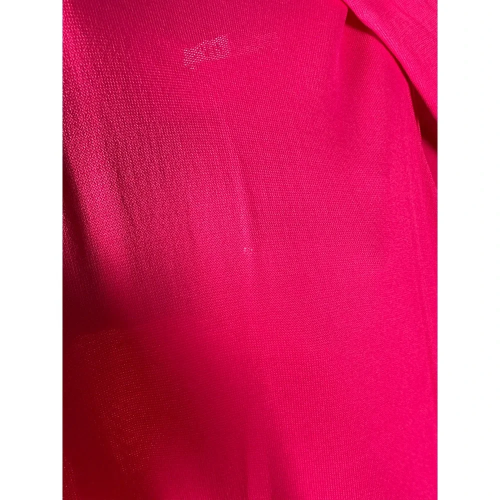 Zara Cape Maxi Dress Womens Small Pink Limited Edition Knit Column Gown NWT - Picture 12 of 14